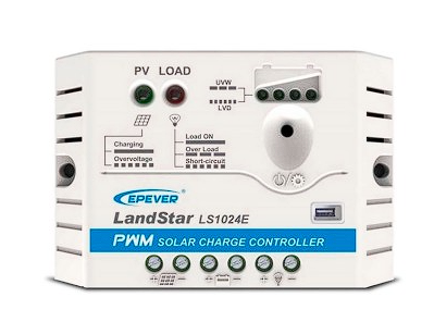Controlador de Carga PWM 10A 12/24V - Epever Landstar LS1024EU