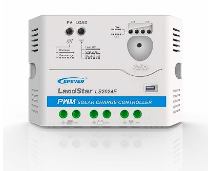 Controlador de Carga PWM 20A 12/24V - Epever Landstar LS2024EU