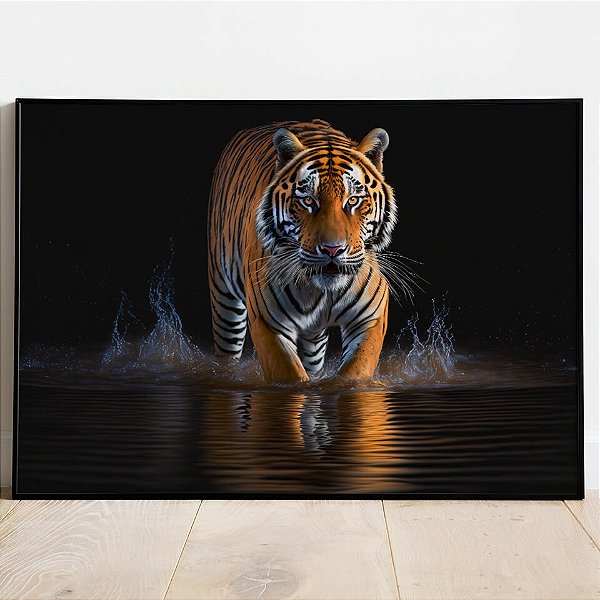 Quadro Decorativo Tigre Arte