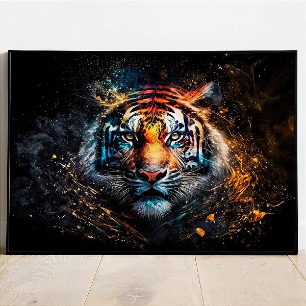 Quadro Decorativo Tigre Arte