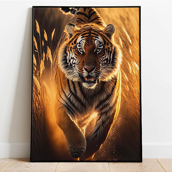 Quadro Decorativo Tigre Arte