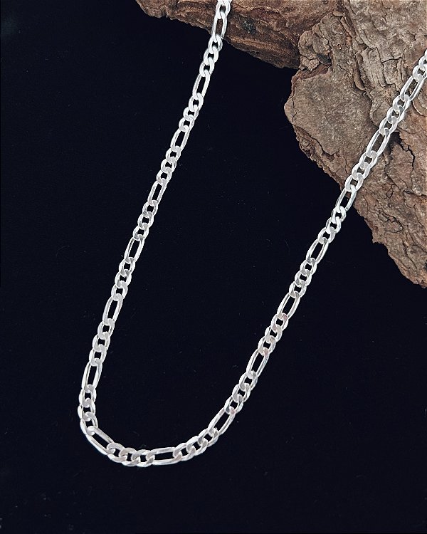 Corrente de Prata 3x1 70cm x 2mm