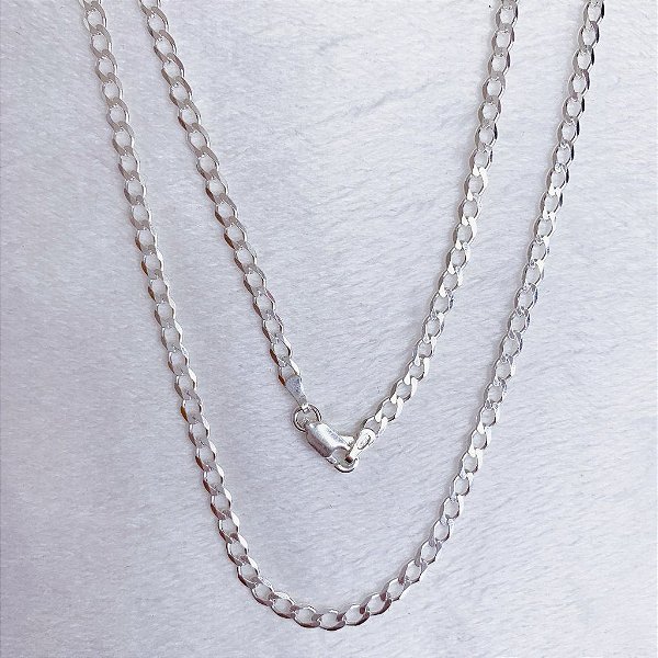 Corrente de Prata Grumet 60cm x 3mm