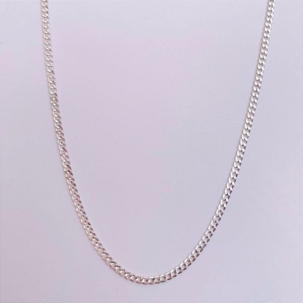 Corrente de Prata Grumet 2mm x 70cm