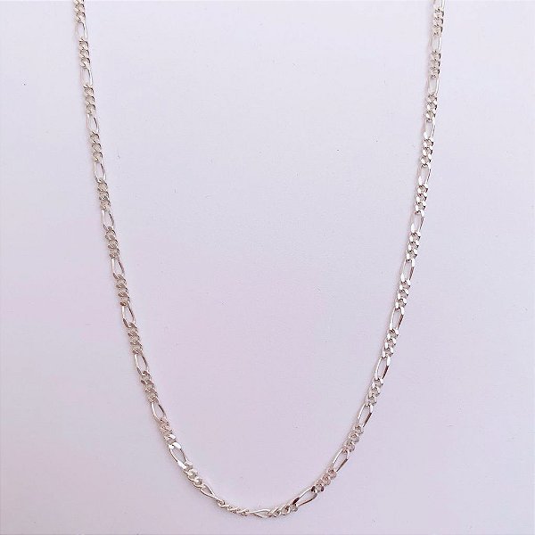 Corrente de Prata 3x1 60cm x 2mm