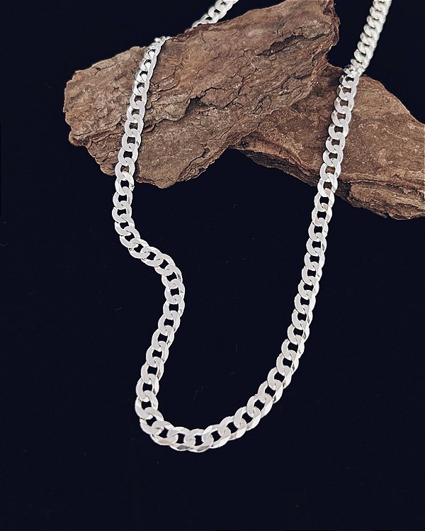 Corrente Grumet 5mm 70cm - Prata 925
