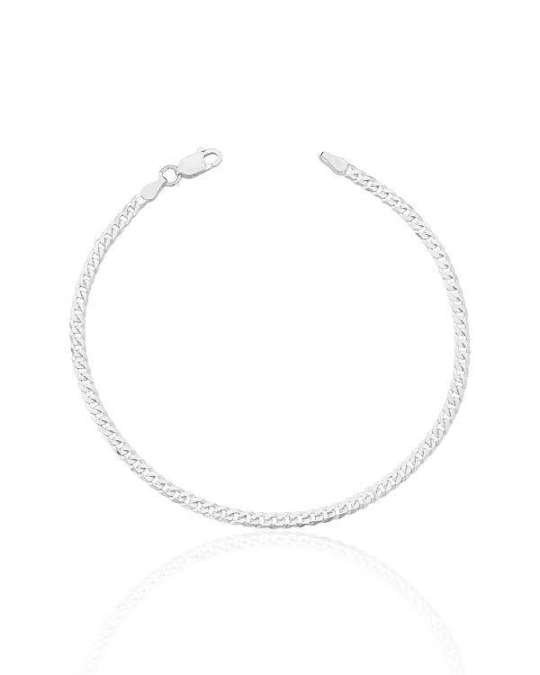 Pulseira Grumet 3mm 21cm - Prata 925