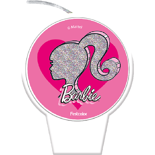 Vela Temática Para Bolo Aniversário Festa Comemoração Barbie Festcolor
