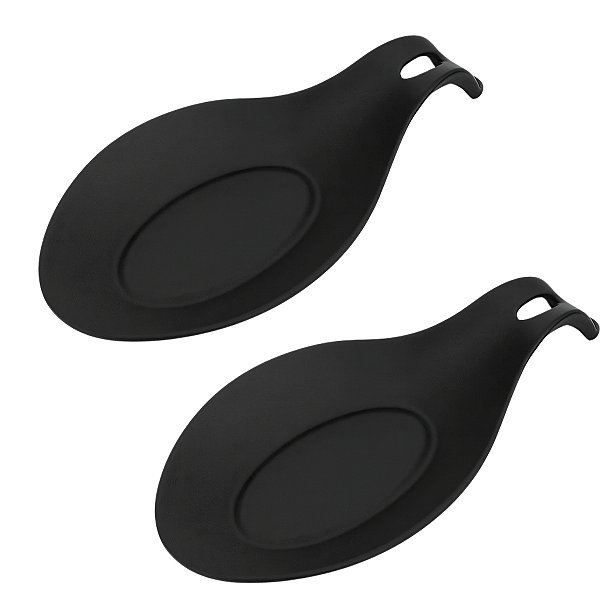 Kit 2 Descanso de Silicone Apoio de Colher Talheres Utensílios de Cozinha Bancada Fogão Uny Home