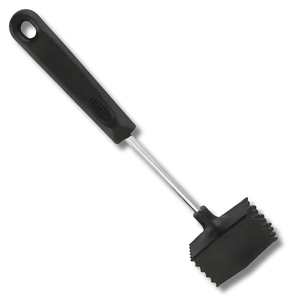 Martelo Amaciador Batedor Para Carne em Aço Inox e Plástico Cabo Antiderrapante Uny Home