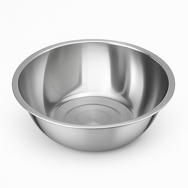 Tigela Bacia Bowl De Inox Médio Redondo 37cm 7 Litros Cozinha Uny Home