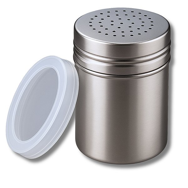 Saleiro e Pimenteiro Em Aço Inox Com Tampa De Silicone 260ml Porta Condimentos Cozinha Uny Home