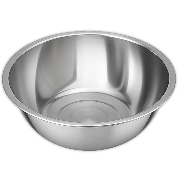 Bacia Tigela Bowl de Inox Pequena Redonda 35cm 5 Litros Cozinha Uny Home