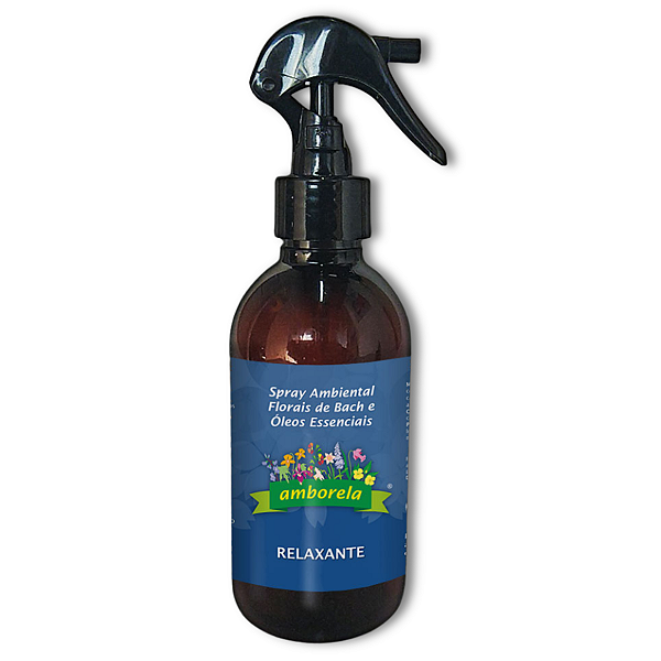 Spray Odorizante de Ambiente Florais de Bach e Óleos Essenciais Relaxante Natural - 200mL - Amborela