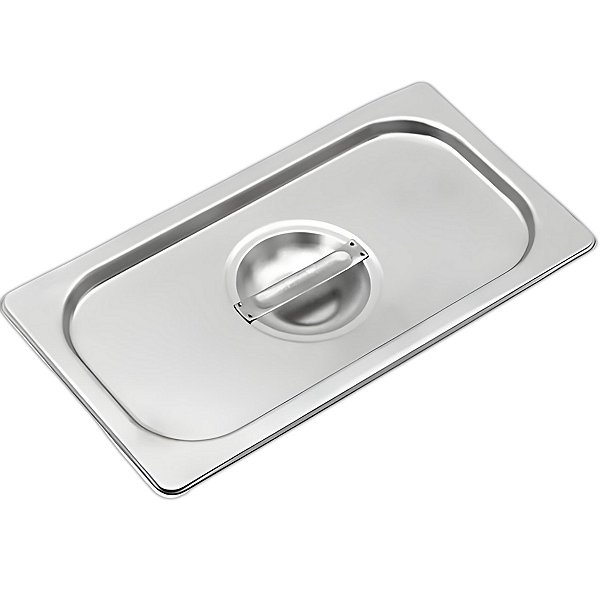 Tampa em Aço Inox para Cuba Gastronômica P 1/9 Resistência Profissional Buffet Restaurante - Ke Home