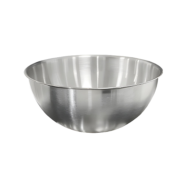 Saladeira Escovada Bowl Tigela de Aço Inox para Servir Saladas Preparo de Alimentos 22cm - Ke Home