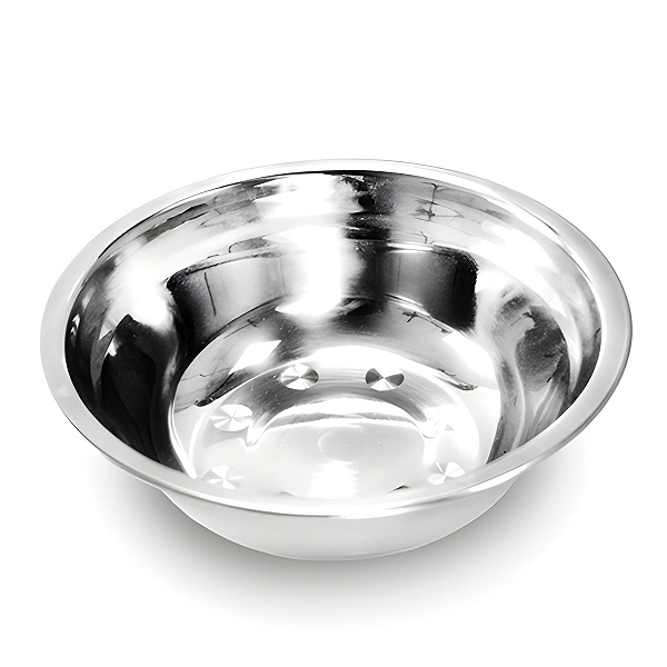 Tigela Bacia Bowl De Inox Redonda com Capacidade de 750mL Cozinha - 18cm - Ke Home