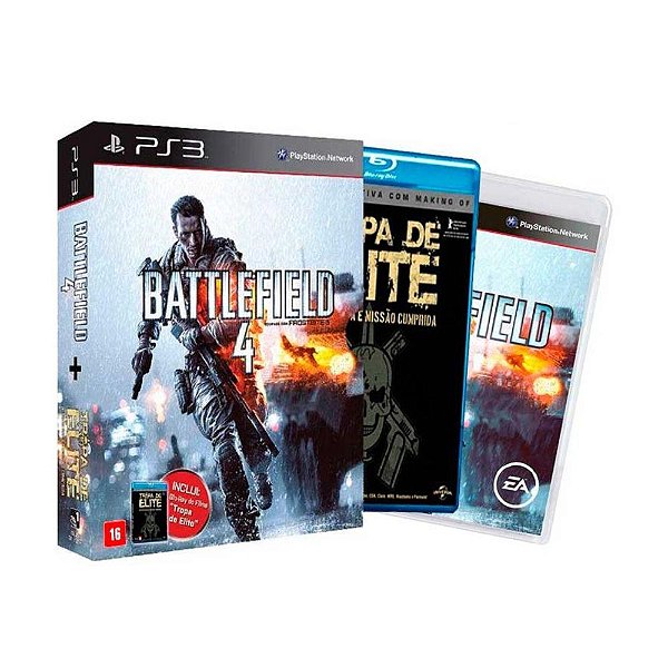Jogo Battlefield 4 + Filme Tropa de Elite - PS3