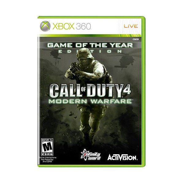 Jogo Call Of Duty 4 Modern Warfare - Xbox 360 Mídia Física