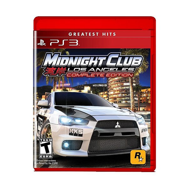 Jogo Midnight Club Los Angeles Xbox 360 Corrida Mídia Fisica