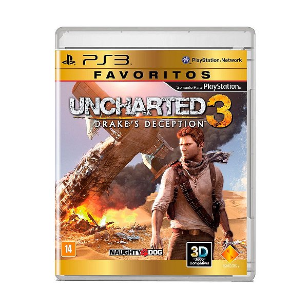 Jogo Uncharted 3: Drake's Deception ( Favoritos ) - PS3