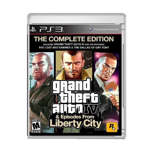 Jogo Grand Theft Auto IV & Episodes From Liberty City: The Complete Edition (Capa Reimpressa) - PS3
