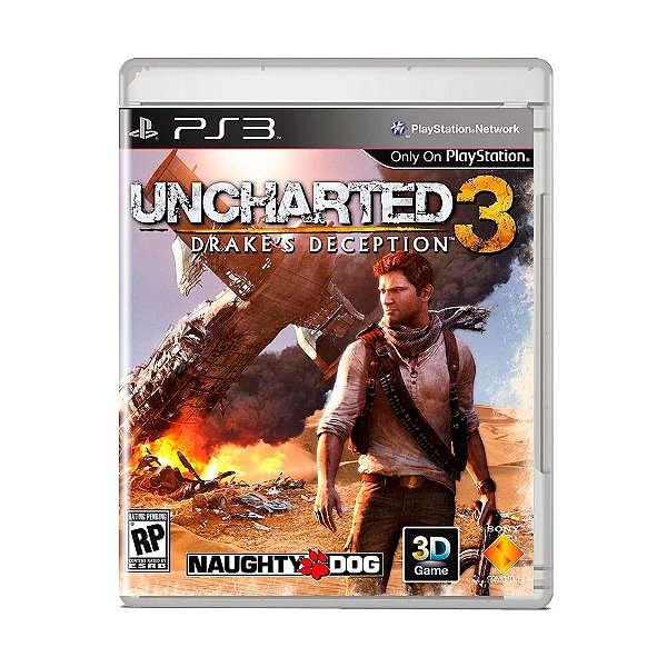 Jogo Uncharted 3: Drake's Deception (Capa Reimpressa) - PS3