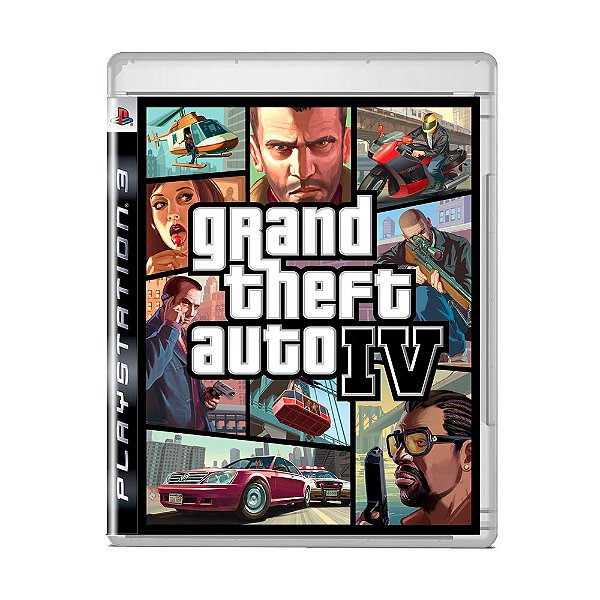 Jogo Grand Theft Auto IV (Capa Reimpressa) - PS3