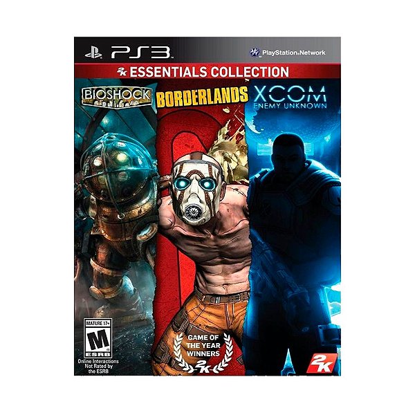 Jogo Bioshock + Borderlands + Xcom Enemy Unknown (2K Essentials Collection) - PS3