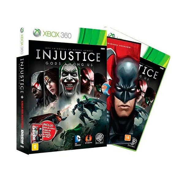 Jogo Injustice Gods Among Us + Liga da Justiça - Xbox 360