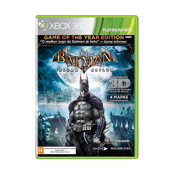 Jogo Batman: Arkham Asylum (Platinum Hits) - Xbox 360