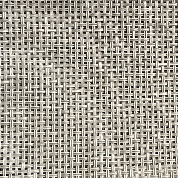 Tela para espreguiçadeira Sling Cinza e Branco 7880 cor 54- 1,50m de largura