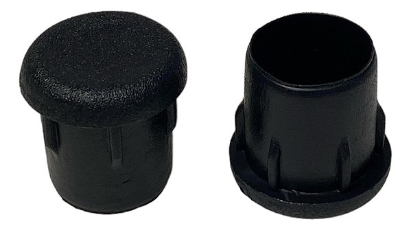 Ponteira Interna 7/8" 22mm Preto - Kit 16 unidades