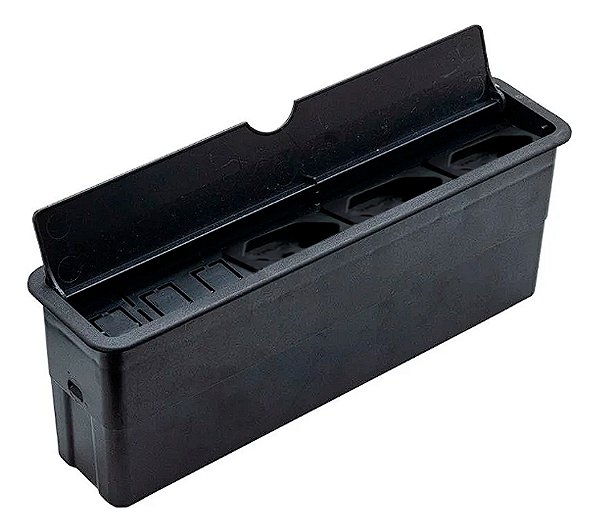 Caixa de Tomada de Embutir 3 de 10A (230x50) Preto