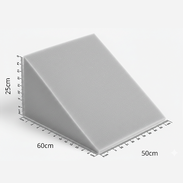 Espuma p/ Almofada Apoio Elevação p/ Pernas Ortopédica ou Pós Cirúrgico