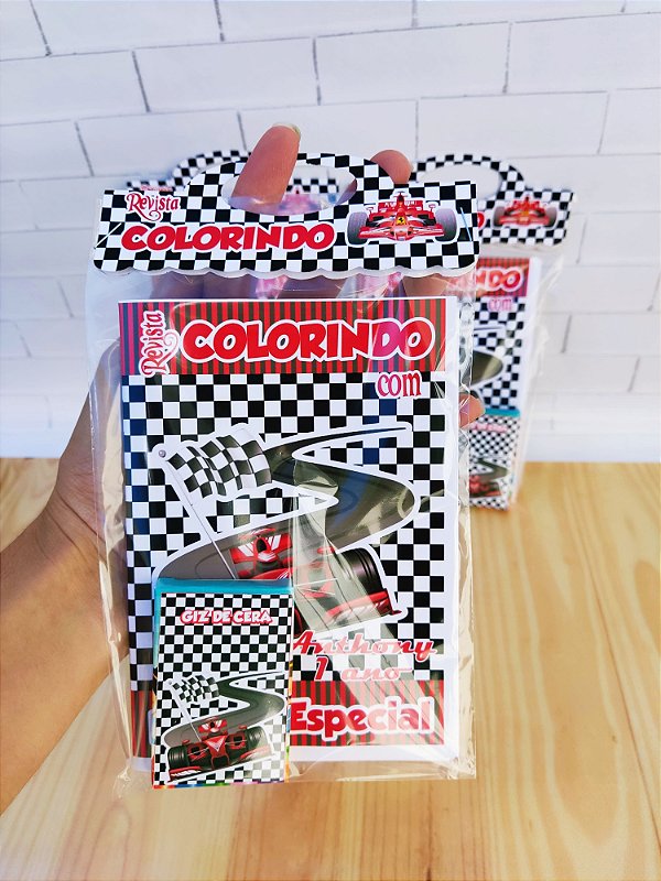 Kit Livrinho de Colorir Personalizado Formula One