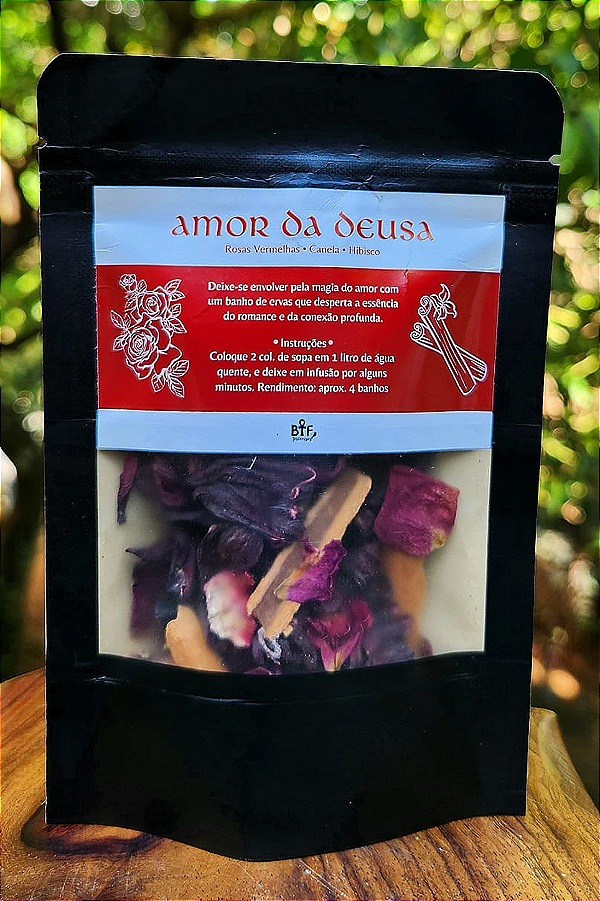 Banho de Ervas Amor da Deusa (Zip Lock) - Romance e Conexão