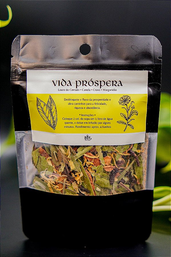 Banho de Ervas Vida Próspera (Zip Lock) - Abre Caminhos e Abundância