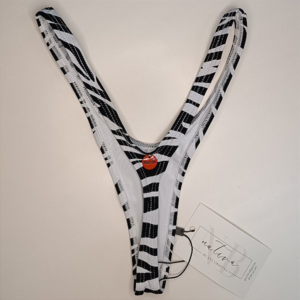 Calcinha Micro Delta Extreme - Zebra P&B
