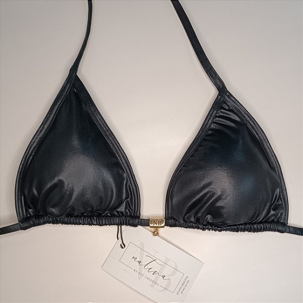 Top Basic Bronze com Bojo Removível - Preto Cirrê