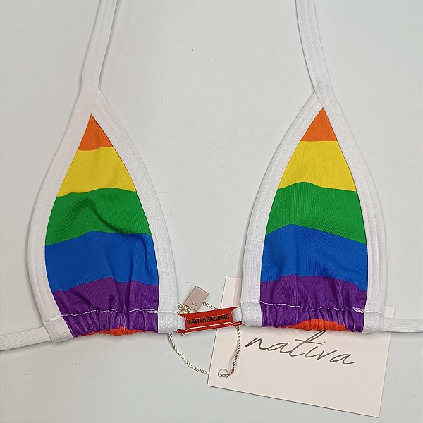Top Micro Extreme - Rainbow + Branco