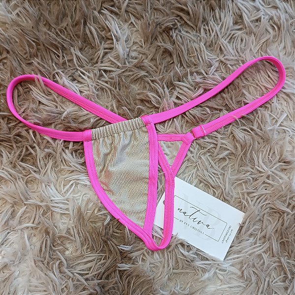 Calcinha Micro Extreme 2 Cós Fixo - Champanhe + Rosa Barbie