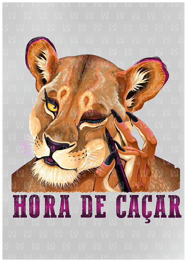 Estampas Prontas DTF - Leoa