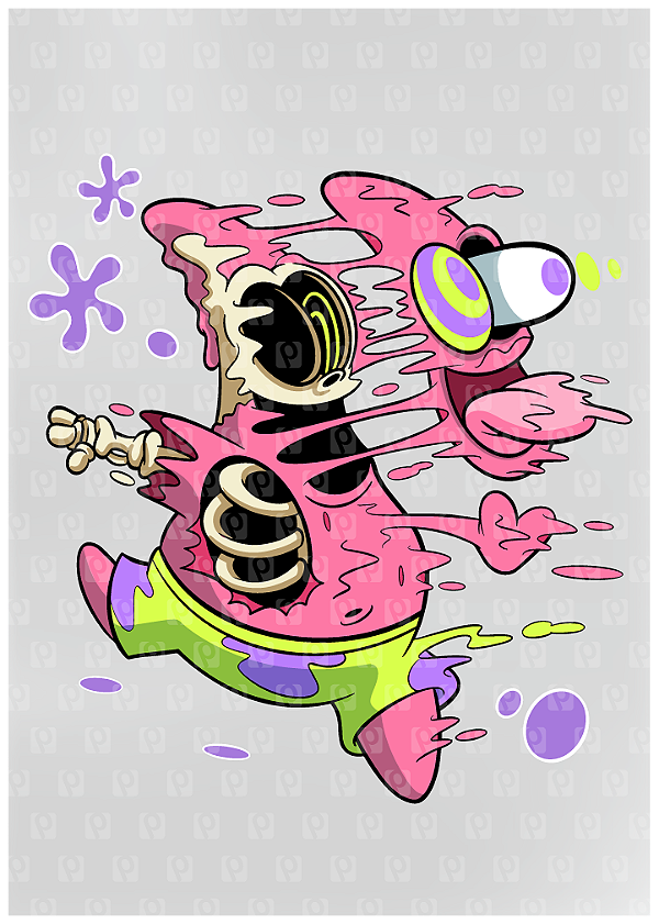 Estampas Prontas DTF - Dark Patrick