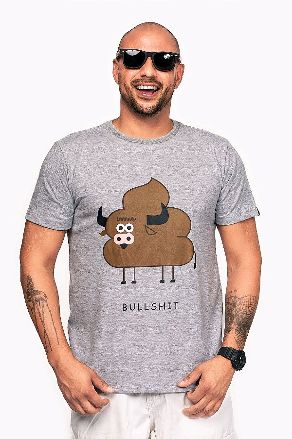 Camiseta Bullshit - cinza