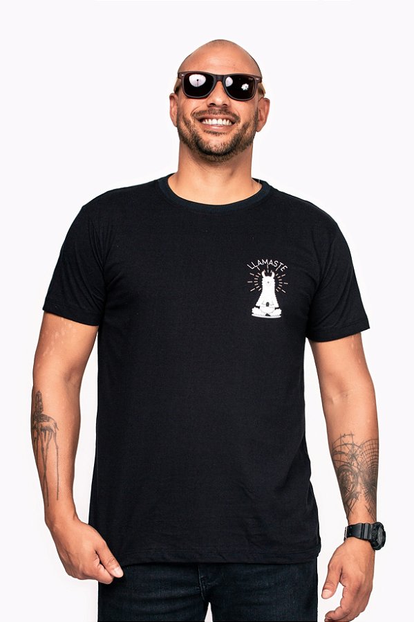Camiseta LLamaste - preta