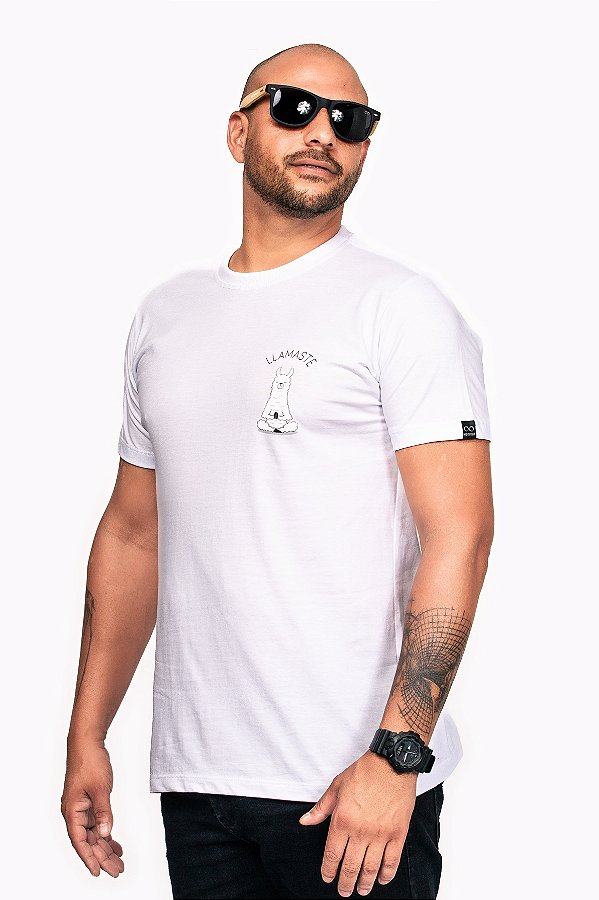Camiseta LLamaste - branca