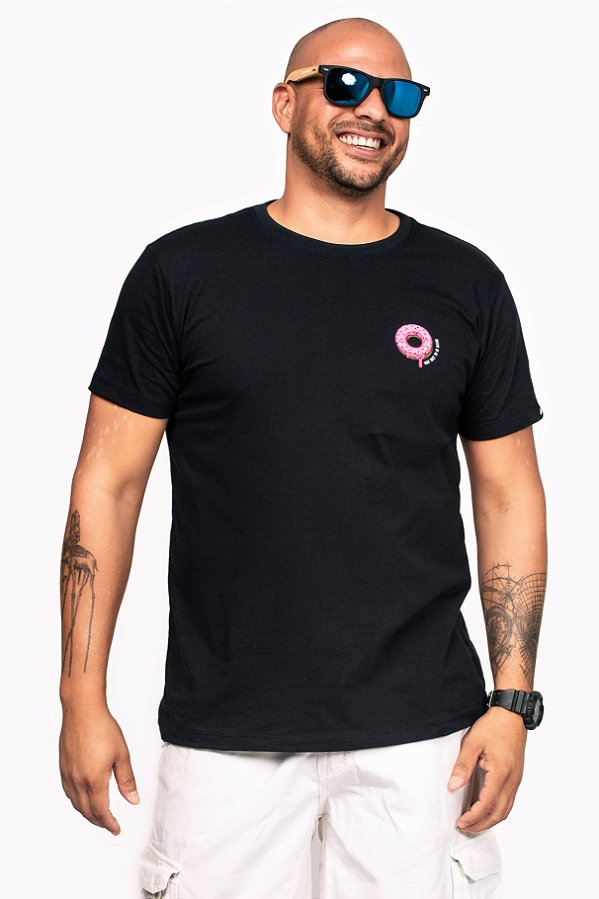 Camiseta Donut - preta