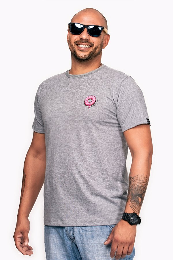 Camiseta Donut - cinza