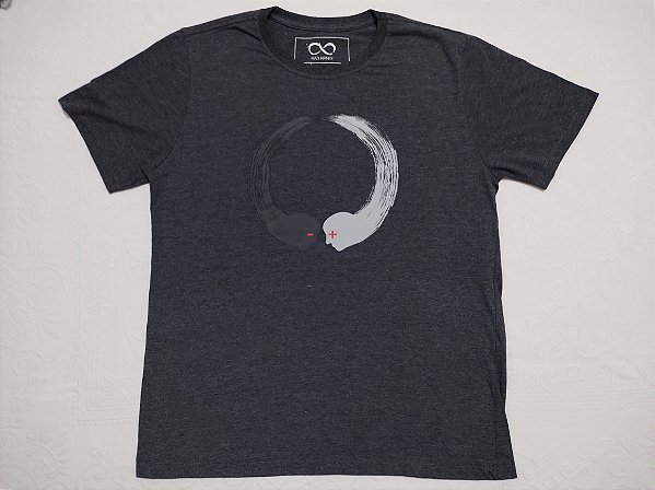 Camiseta Dualidade - mescla escuro